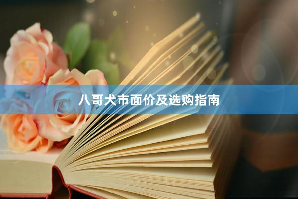 八哥犬市面价及选购指南